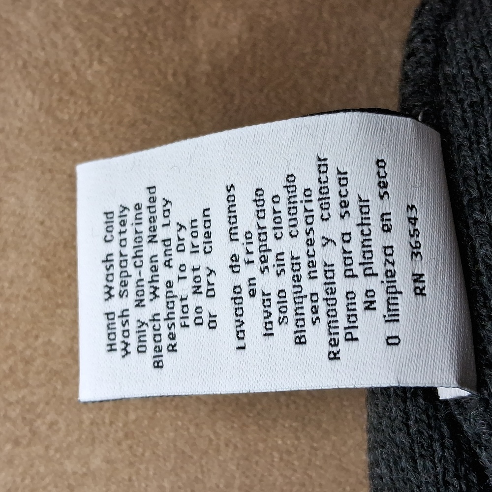 Calvin Klein womans charcoal grey acrylic Beanie - Picture 4 of 4